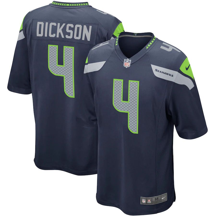 Men Seattle Seahawks #4 Michael Dickson Nike College Navy Player Game NFL Jersey